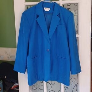 Naked Silk over sized jacket vintage silk blazer size large